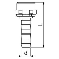 Schlösser Gartenspritze Siro mit drehbarem Kopf, DN 15, 1/2", Messing... SCHLOESSER-GA34921000001 4044997163931 (Abb. 1)