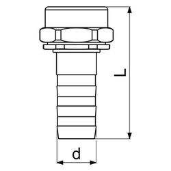 Schlösser Gartenspritze Siro mit drehbarem Kopf, DN 25, 1", Messing... SCHLOESSER-GA34923000001 4044997163955 (Abb. 1)