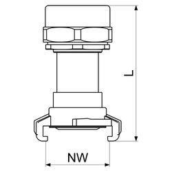 Schlösser Gartenspritze Siro mit Schnellkupplung, DN 25, 1", Messing... SCHLOESSER-GA34943000001 4044997163986 (Abb. 1)