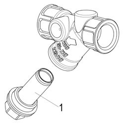 Schlösser Schmutzfänger mit Muffenanschluss, ohne Entleerung, DN 15, 1/2" IG,... SCHLOESSER-0010251500001 4044997159187 (Abb. 1)