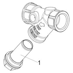 Schlösser Schmutzfänger mit Muffenanschluss, ohne Entleerung, DN 20, 3/4" IG,... SCHLOESSER-0010252000001 4044997159194 (Abb. 1)