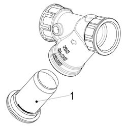 Schlösser Schmutzfänger mit Muffenanschluss, ohne Entleerung, DN 40, 1 1/2" I... SCHLOESSER-0010254000001 4044997159224 (Abb. 1)