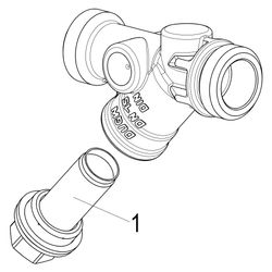 Schlösser Schmutzfänger mit Außengewinde MULTI, ohne Entleerung, DN 15, 3/4" ... SCHLOESSER-0010721500001 4044997159446 (Abb. 1)