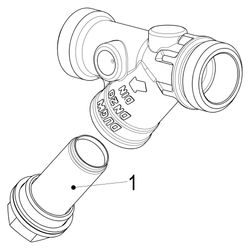 Schlösser Schmutzfänger mit Außengewinde MULTI, ohne Entleerung, DN 20, 1" AG... SCHLOESSER-0010722000001 4044997159453 (Abb. 1)