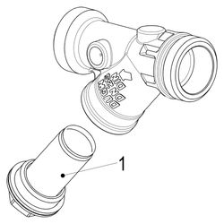 Schlösser Schmutzfänger mit Außengewinde MULTI, ohne Entleerung, DN 25, 1" AG... SCHLOESSER-0010722500001 4044997159460 (Abb. 1)