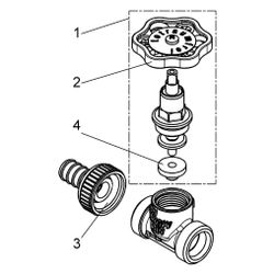 Schlösser Kesselfüllventil, DN 20, Eingang mit Schlauchverschraubung 1", Ausg... SCHLOESSER-0011252000001 4044997191354 (Abb. 1)
