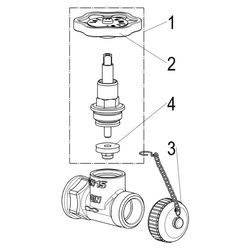 Schlösser Kesselentleerventil, DN 15, Eingang mit 1/2" IG, Ausgang 3/4" mit K... SCHLOESSER-0011301500001 4044997110942 (Abb. 1)