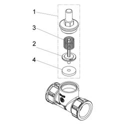 Schlösser Rückschlagventil mit Geradsitz und Muffenanschluss, DN 20, 3/4" IG... SCHLOESSER-0012052000001 4044997111192 (Abb. 1)