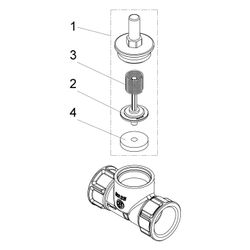 Schlösser Rückschlagventil mit Geradsitz und Muffenanschluss, DN 25, 1" IG... SCHLOESSER-0012052500001 4044997111208 (Abb. 1)