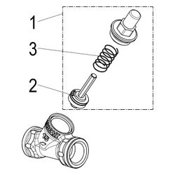 Schlösser Rückschlagventil mit Schrägsitz und Muffenanschluss, DN 15, 1/2" IG... SCHLOESSER-0012101500001 4044997170489 (Abb. 1)
