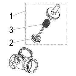 Schlösser Rückschlagventil mit Schrägsitz und Muffenanschluss, DN 25, 1" IG... SCHLOESSER-0012102500001 4044997170502 (Abb. 1)