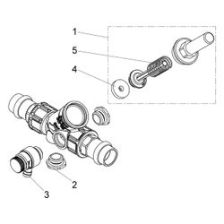 Schlösser Rückflussverhinderer mit Pressanschluss IG und Entleerung, DN 15, P... SCHLOESSER-0013381500001 4044997159767 (Abb. 1)