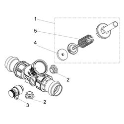 Schlösser Rückflussverhinderer mit Pressanschluss IG und Entleerung, DN 20, P... SCHLOESSER-0013382200001 4044997159781 (Abb. 1)