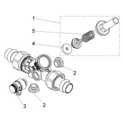 Schlösser Rückflussverhinderer mit Pressanschluss AG MULTI und Entleerung, DN... SCHLOESSER-0013871500001 4044997160336 (Abb. 1)