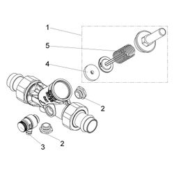 Schlösser Rückflussverhinderer mit Pressanschluss AG MULTI und Entleerung, DN... SCHLOESSER-0013871800001 4044997160343 (Abb. 1)