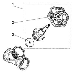 Schlösser Schrägsitzventil ohne Entleerung, mit steigender Spindel, DN 65, 2 ... SCHLOESSER-0014056500001 4044997111772 (Abb. 1)