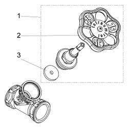 Schlösser Schrägsitzventil ohne Entleerung, mit steigender Spindel, DN 20, 3/... SCHLOESSER-0014052000001 4044997111550 (Abb. 1)