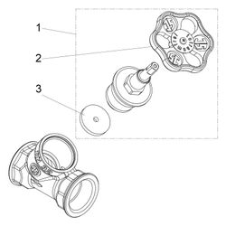 Schlösser Schrägsitzventil ohne Entleerung, mit steigender Spindel, DN 32, 1 ... SCHLOESSER-0014053200001 4044997111642 (Abb. 1)