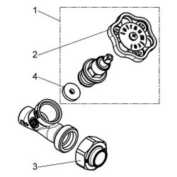 Schlösser Schrägsitzventil ohne Entleerung, mit Lötverschraubung im Ausgang u... SCHLOESSER-0014404200001 4044997112557 (Abb. 1)