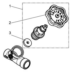 Schlösser Schrägsitzventil ohne Entleerung, ohne Lötverschraubung, mit steige... SCHLOESSER-0014501200001 4044997112946 (Abb. 1)
