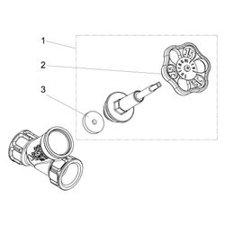 Schlösser Freistromventil mit Muffenanschluss, ohne Entleerung und mit steige... SCHLOESSER-0015052500001 4044997113547 (Abb. 1)