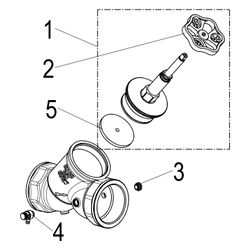 Schlösser Freistromventil Blue-tec mit Entleerung und steigender Spindel, DN ... SCHLOESSER-0015118000001 4044997250051 (Abb. 1)