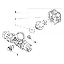 Schlösser Freistromventil mit Pressanschluss IG, Entleerung und nichtsteigend... SCHLOESSER-0015382800001 4044997171301 (Abb. 1)