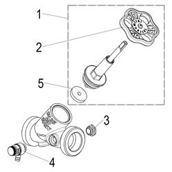 Schlösser Freistromventil mit Außengewinde für Kunststoffrohr, Entleerung und... SCHLOESSER-0015462500001 4044997115428 (Abb. 1)