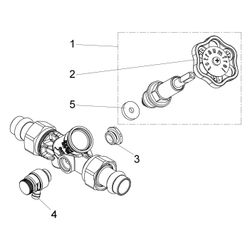 Schlösser Freistromventil mit Pressanschluss AG MULTI, Entleerung und steigen... SCHLOESSER-0015571500001 4044997171677 (Abb. 1)