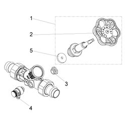 Schlösser Freistromventil mit Pressanschluss AG MULTI, Entleerung und steigen... SCHLOESSER-0015571800001 4044997115824 (Abb. 1)