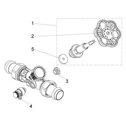 Schlösser Freistromventil mit Pressanschluss AG MULTI, Entleerung und steigen... SCHLOESSER-0015572200001 4044997171691 (Abb. 1)