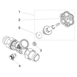 Schlösser Freistromventil mit Pressanschluss AG MULTI, Entleerung und steigen... SCHLOESSER-0015572800001 4044997171707 (Abb. 1)