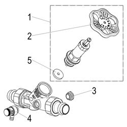 Schlösser Freistromventil mit Pressanschluss AG MULTI, Entleerung und nichtst... SCHLOESSER-0015871800001 4044997172070 (Abb. 1)
