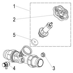 Schlösser Freistromventil mit Pressanschluss AG MULTI, Entleerung und nichtst... SCHLOESSER-0015872800001 4044997172094 (Abb. 1)