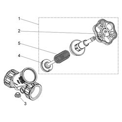 Schlösser KFR-Ventil mit Muffenanschluss, ohne Entleerung und mit steigender ... SCHLOESSER-0016153200001 4044997116579 (Abb. 1)