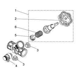 Schlösser KFR-Ventil mit Muffenanschluss, Entleerung und steigender Spindel, ... SCHLOESSER-0016201500001 4044997116814 (Abb. 1)