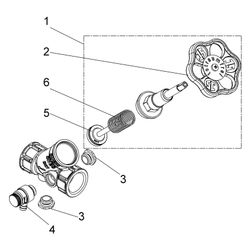 Schlösser KFR-Ventil mit Muffenanschluss, Entleerung und steigender Spindel, ... SCHLOESSER-0016202000001 4044997116869 (Abb. 1)