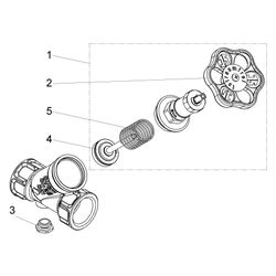 Schlösser KFR-Ventil mit Muffenanschluss, ohne Entleerung und mit nichtsteige... SCHLOESSER-0016252500001 4044997117255 (Abb. 1)
