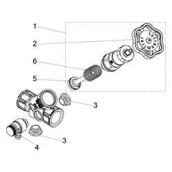 Schlösser KFR-Ventil mit Muffenanschluss, Entleerung und nichtsteigender Spin... SCHLOESSER-0016301500001 4044997117378 (Abb. 1)