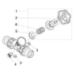 Schlösser KFR-Ventil mit Pressanschluss IG, Entleerung und nichtsteigender Sp... SCHLOESSER-0016383500001 4044997172490 (Abb. 1)