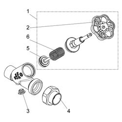 Schlösser KFR-Ventil ohne Entleerung, mit Lötverschraubung im Ausgang und ste... SCHLOESSER-0016404200001 4044997117798 (Abb. 1)