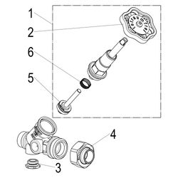 Schlösser KFR-Ventil ohne Entleerung, mit Lötverschraubung im Ausgang und ste... SCHLOESSER-0016401500001 4044997117743 (Abb. 1)