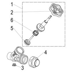 Schlösser KFR-Ventil ohne Entleerung, mit Lötverschraubung im Ausgang und ste... SCHLOESSER-0016402800001 4044997117774 (Abb. 1)