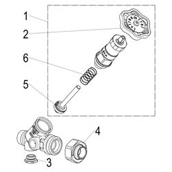 Schlösser KFR-Ventil ohne Entleerung, mit Lötverschraubung im Ausgang und nic... SCHLOESSER-0016701500001 4044997118016 (Abb. 1)