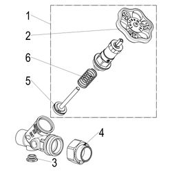 Schlösser KFR-Ventil ohne Entleerung, mit Lötverschraubung im Ausgang und nic... SCHLOESSER-0016702200001 4044997118078 (Abb. 1)