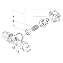 Schlösser KFR-Ventil mit Pressanschluss AG MULTI, ohne Entleerung und mit nic... SCHLOESSER-0016823500001 4044997172766 (Abb. 1)