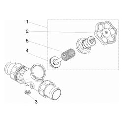 Schlösser KFR-Ventil mit Pressanschluss AG MULTI, ohne Entleerung und mit nic... SCHLOESSER-0016824200001 4044997172773 (Abb. 1)