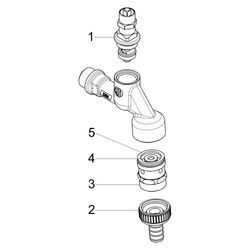 Schlösser Auslaufventil mit Rohrbelüfter, RV, Schlauchverschraubung und Steck... SCHLOESSER-0017541550001 4044997120927 (Abb. 1)