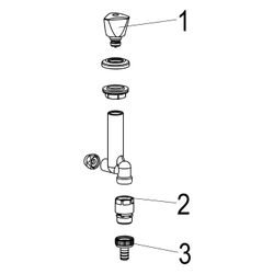 Schlösser Waschgeräte-Untertischventil mit Rohrbelüfter, Schlauchverschr. u. ... SCHLOESSER-0017911550001 4044997121351 (Abb. 1)