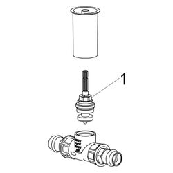 Schlösser Unterputzventil variabel, mit Einbauhilfe, Pressanschluss 18mm... SCHLOESSER-0017941800001 4044997250624 (Abb. 1)